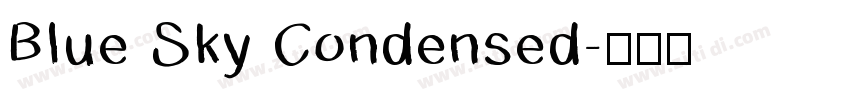 Blue Sky Condensed字体转换
